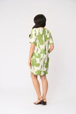 FOIL Stitch Up Dress in Zinnia