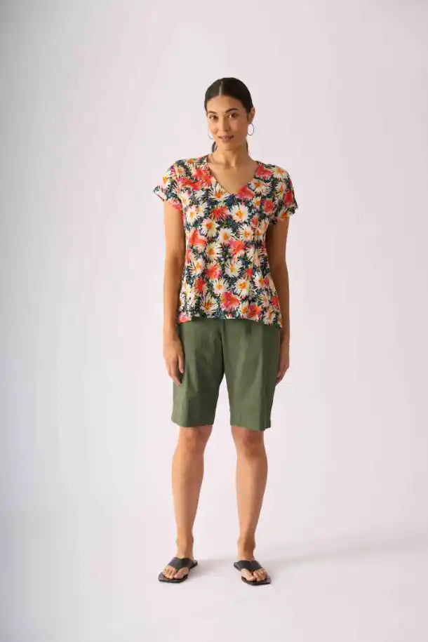 FOIL Seams Sew Top in Blooming
