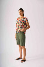 FOIL Seams Sew Top in Blooming