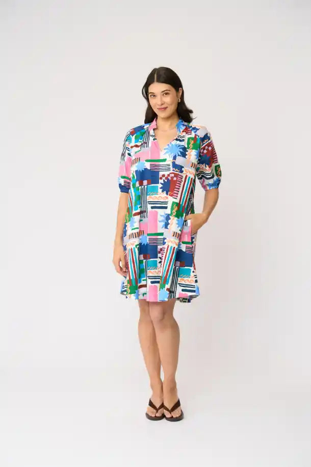 FOIL Up and Coming Dress in Del Sol