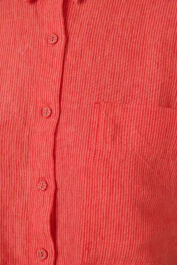 Naturals Linen Top in Sunset Strip