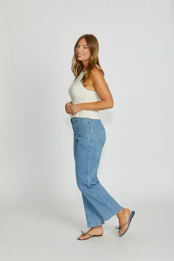 New London Jeans Holborn Jean in Washed Denim