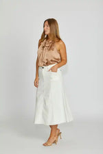 New London Jeans Kenley Aline Midi Skirt