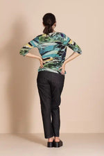 Megan Salmon Park life Audrey Tee in Greens, Blues and Yellow