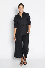 Philosophy Havana 7/8th Wide Leg Pant in Black