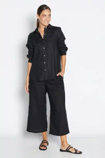 Philosophy Havana 7/8th Wide Leg Pant in Black