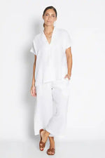 Philosophy Havana 7/8th Wide Leg Pant in White