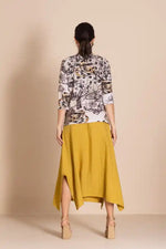 Megan Salmon Rosencrantz Audrey Tee in Pinks and Black