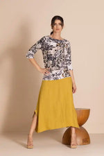 Megan Salmon Rosencrantz Audrey Tee in Pinks and Black