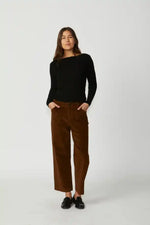 New London Jeans Loose Leg Cords in Spice