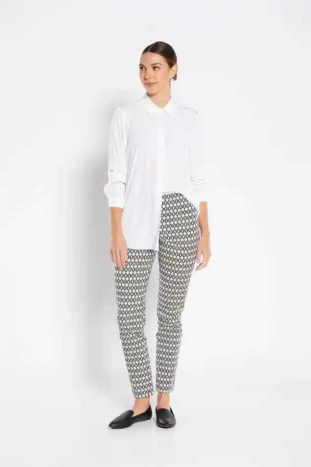 Philosophy Long Sleeve Class Shirt in White