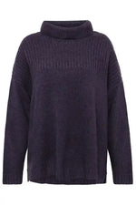Mansted Zaga Oversized Cowl Jumper in Plum