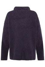 Mansted Zaga Oversized Cowl Jumper in Plum
