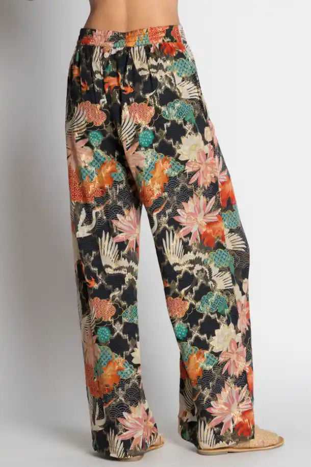 Lulasoul Hoshino Pant in Japanese Pattern