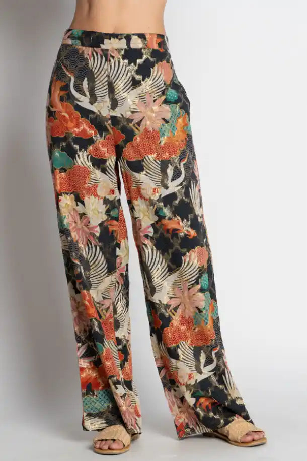 Lulasoul Hoshino Pant in Japanese Pattern