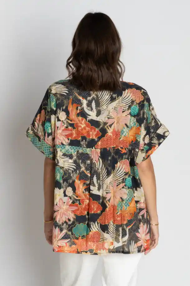 Lulasoul Hoshino Top in Japanese Pattern