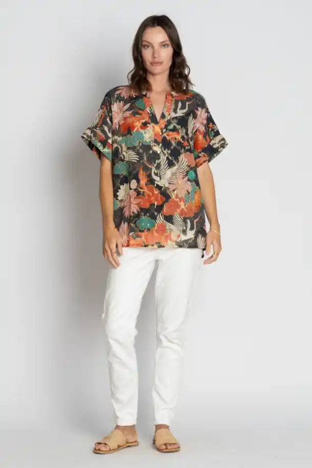 Lulasoul Hoshino Top in Japanese Pattern