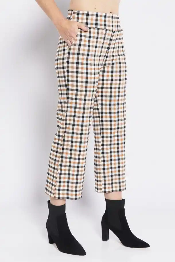 Philosophy Frenchie 7/8th Culotte in Toffee Check