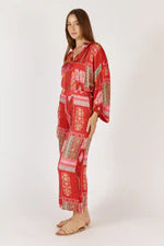 Rubyyaya Khari Pant in Red Print