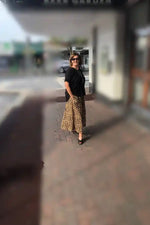 Lulalife Azure Skirt in Leopard Print