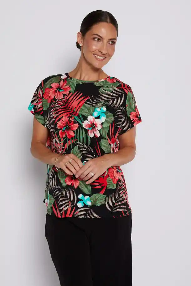 Philosophy Breeze Reversible Simple Tee in Calypso