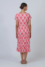 Namastai Chilli Oak Dress in Red and White