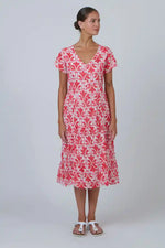 Namastai Chilli Oak Dress in Red and White