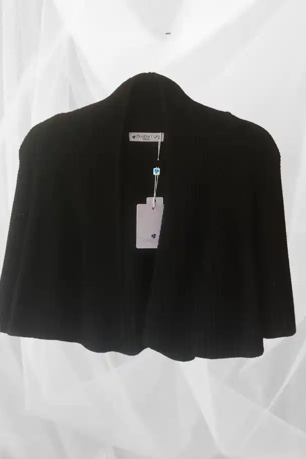 Blueberry Italia Shrug in Black