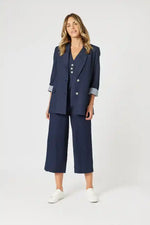 Gordon Smith Lino Blazer in Navy