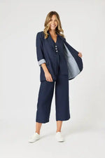 Gordon Smith Lino Blazer in Navy