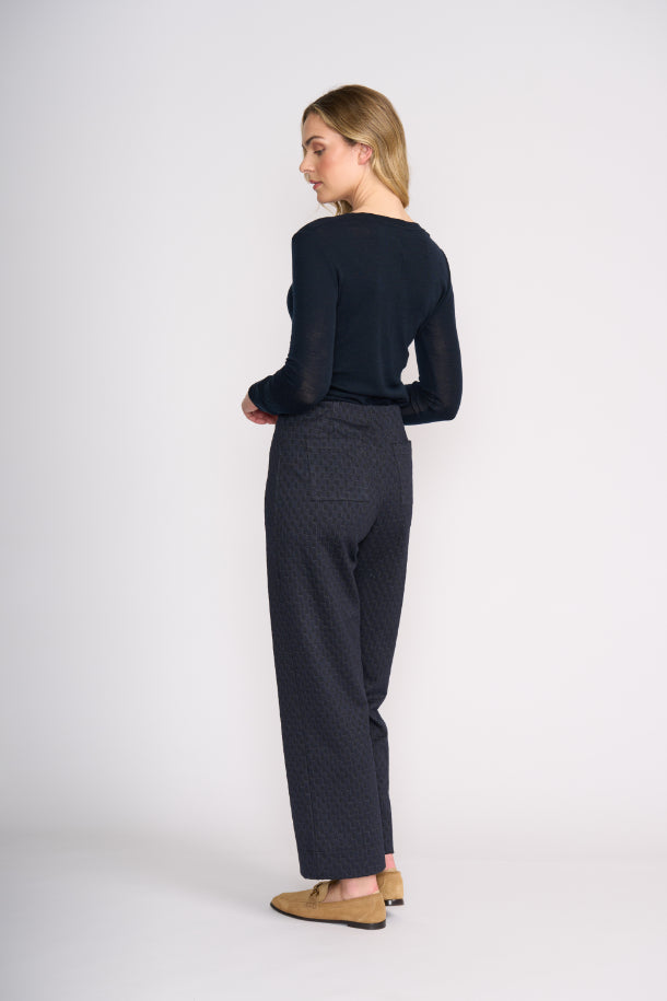 FOIL Soft Cinch Trouser in Checkerboard