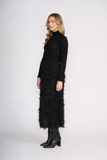 FOIL Fine Merino Polo Neck Jumper in Black