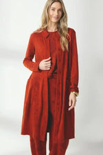 Valia Chantilly Coat in Oxblood