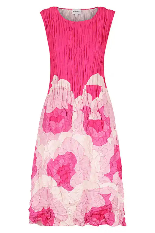 Alquema Smashed Pocket Dress in Pink Roses