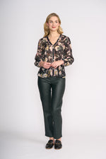 FOIL Shine Through Jean in Scarab