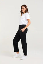 Blackstone Greenwich Panelled Pant in Black