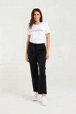 Blackstone Greenwich Panelled Pant in Black