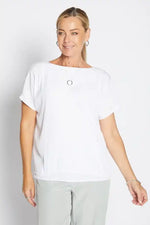 Philosophy Reversible Layer Tee in Lustre White