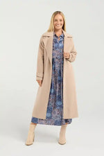 Blackstone Camille Wool Blend Coat in Sable