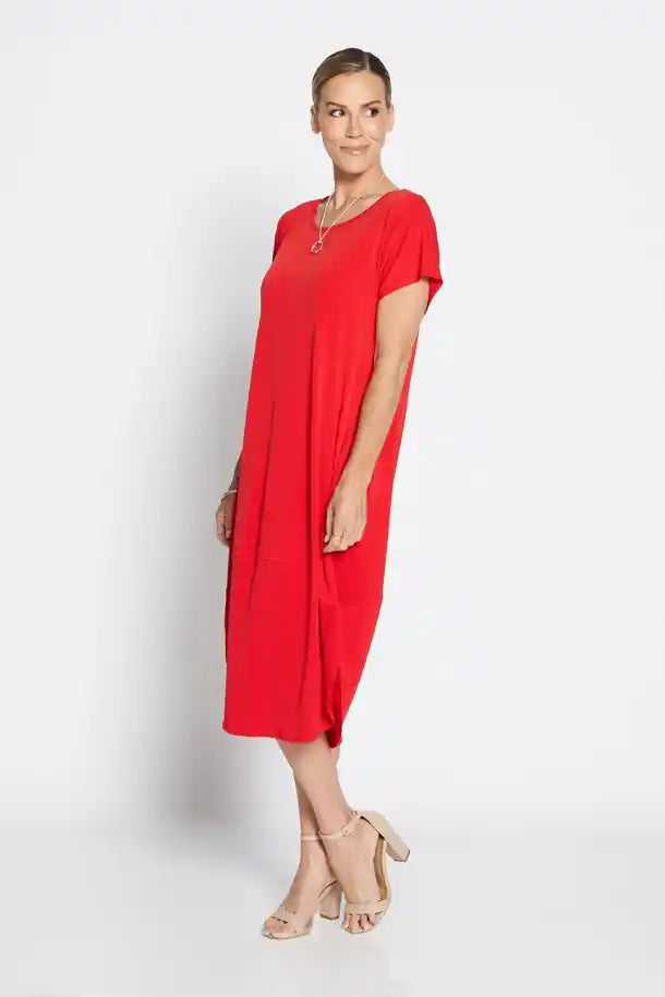 Philosophy Zizz Bounce Dress in Red
