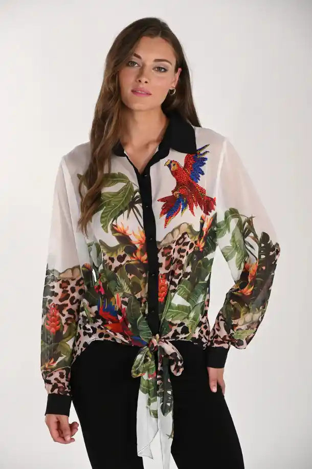 Frank Lyman Jungle Print Shirt