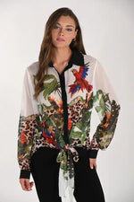 Frank Lyman Jungle Print Shirt