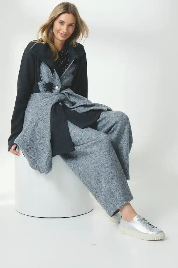 Valia Michelia Coat in Grey