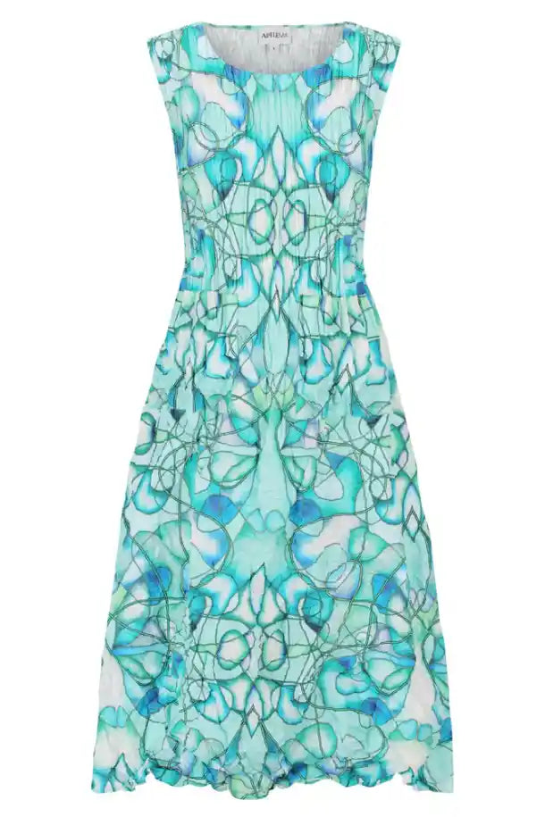 Alquema Smashed Pocket Dress in Sea Glass