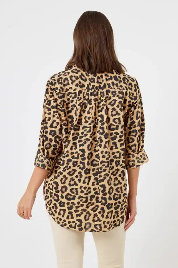 Lulalife Azure Top in Leopard Print