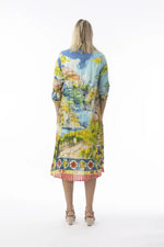 Orientique Amalfi Collared Dress in Amalfi Print