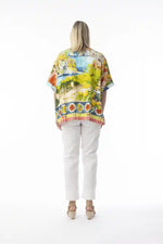 Orientique Oversized Amalfi Top in Amalfi Print