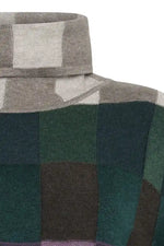 Mansted Eco Boxes Lindi Roll Neck Jumper in Cold Green