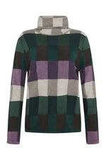 Mansted Eco Boxes Lindi Roll Neck Jumper in Cold Green