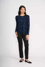 FOIL Looking Suede Pant in Black